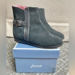 Jacadi girls gray suede boots size EU 26 / US 9.5